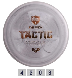 Diskgolfo diskas Midrange Driver HARD EXO TACTIC Evolution Grey